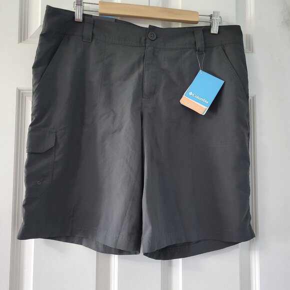Columbia shorts women's size 14 Gray East Ridge ll UPF 30 Omni-Shade NWT - Picture 1 of 7